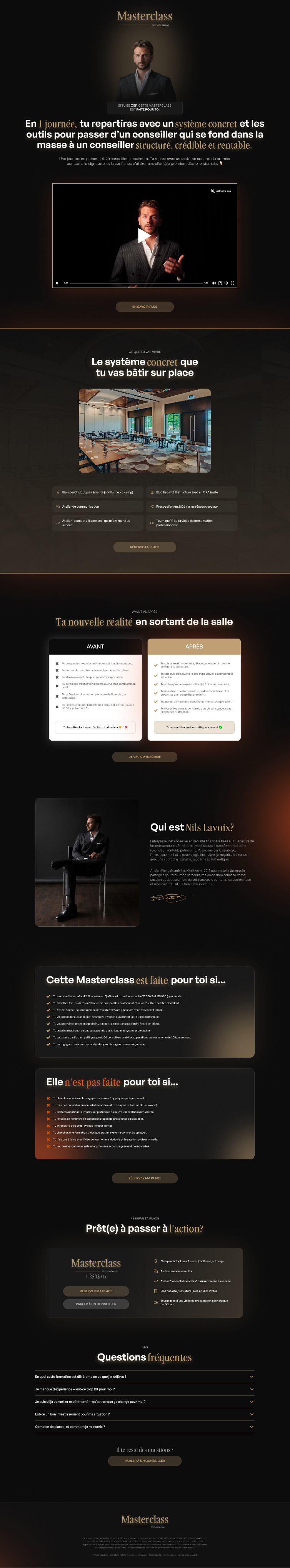 Masterclass avec Nils Lavoix
